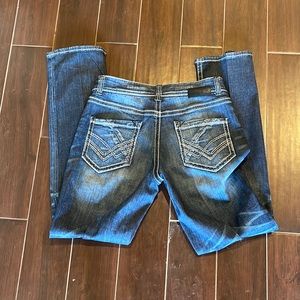 Buckle Black Bootcut Jeans. Size 36x36